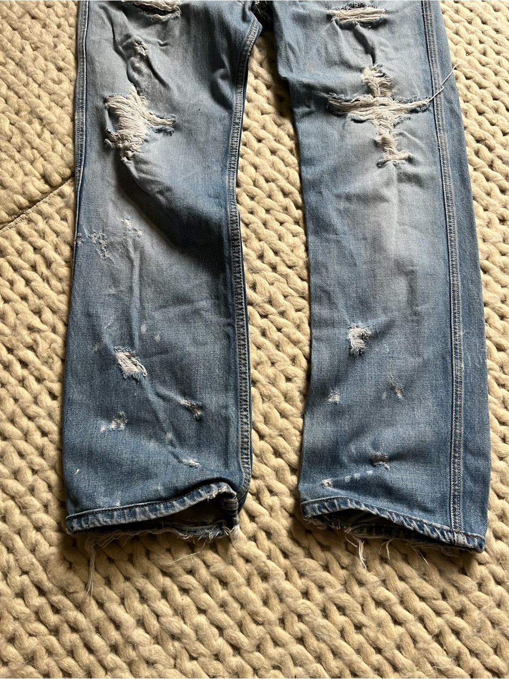 Diesel Y2k Distressed Ripped Jeans | 31x32 - Picture 5 of 14